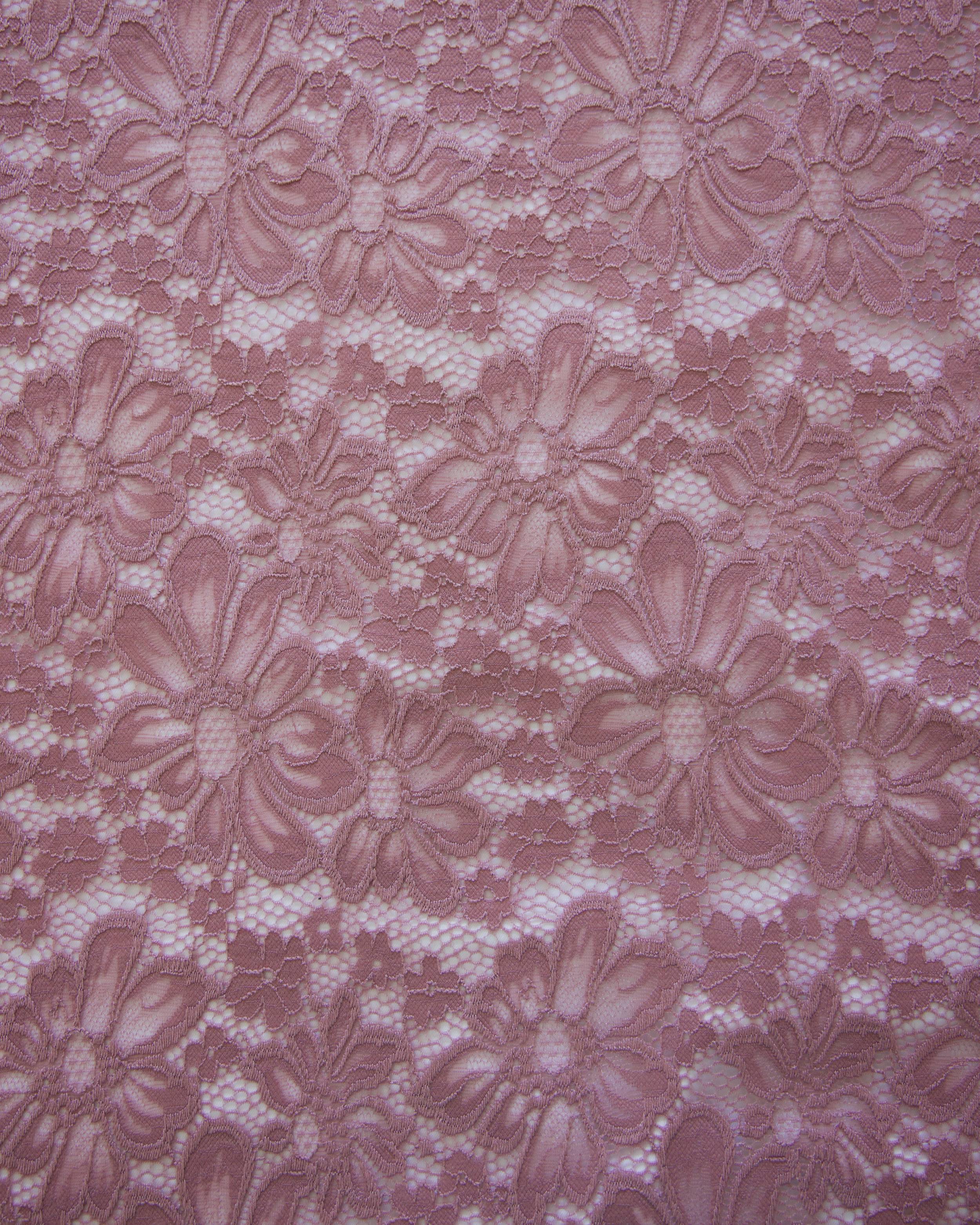 Mauve Floral Chantilly Stretch Lace Mesh, Floral Lace Fabric, Floral Lace Mesh, Chantilly Lace Fabric, Sheer Lace Fabric, Stretch Lace Fabric, Lace Mesh Fabric