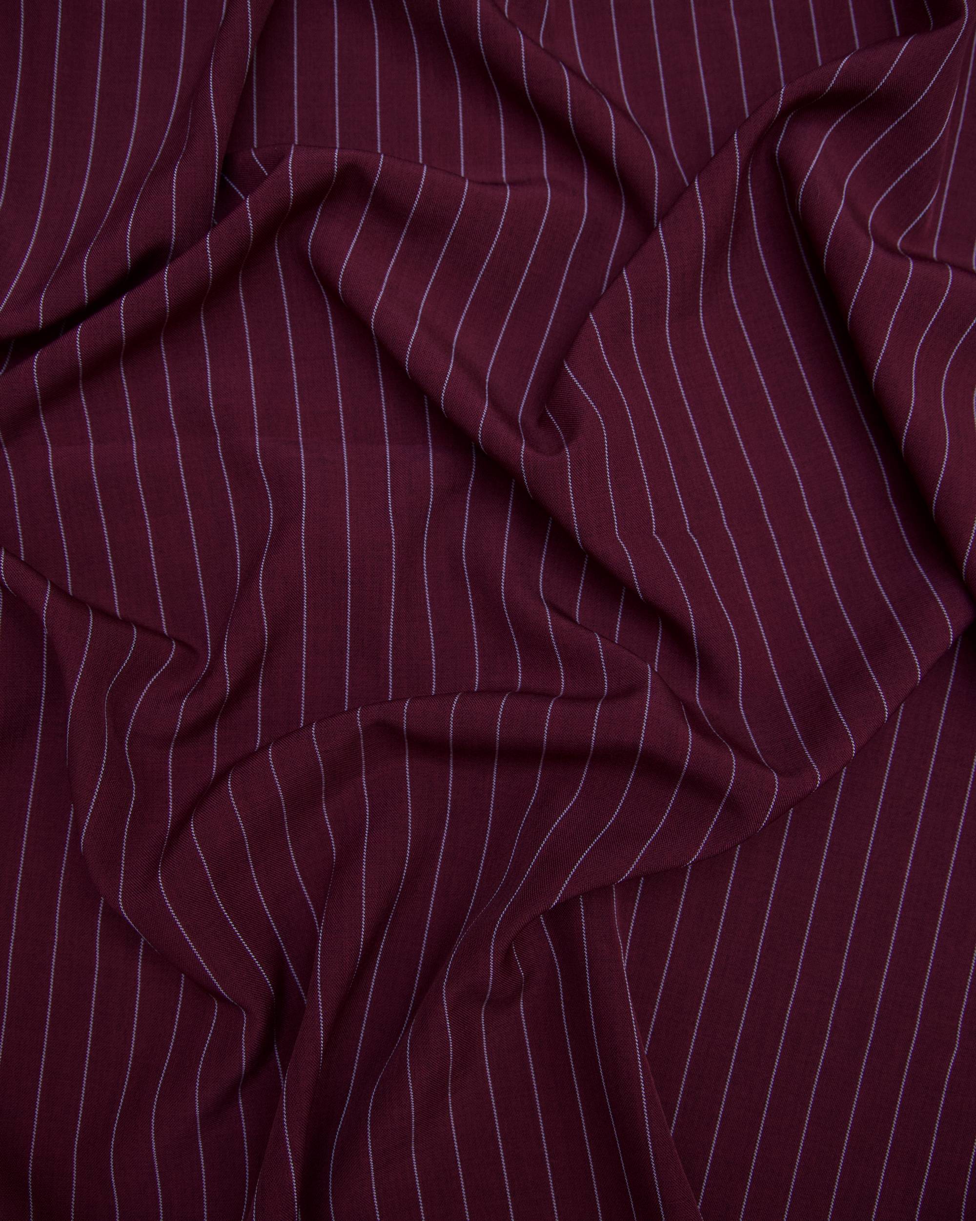Burgundy Tailored Pin Stripe Suiting, pin stripe suiting, pinstripe suiting fabric, suiting fabric, stripe suiting fabric, tailored fabric, mens suiting fabric, womens suiting fabric