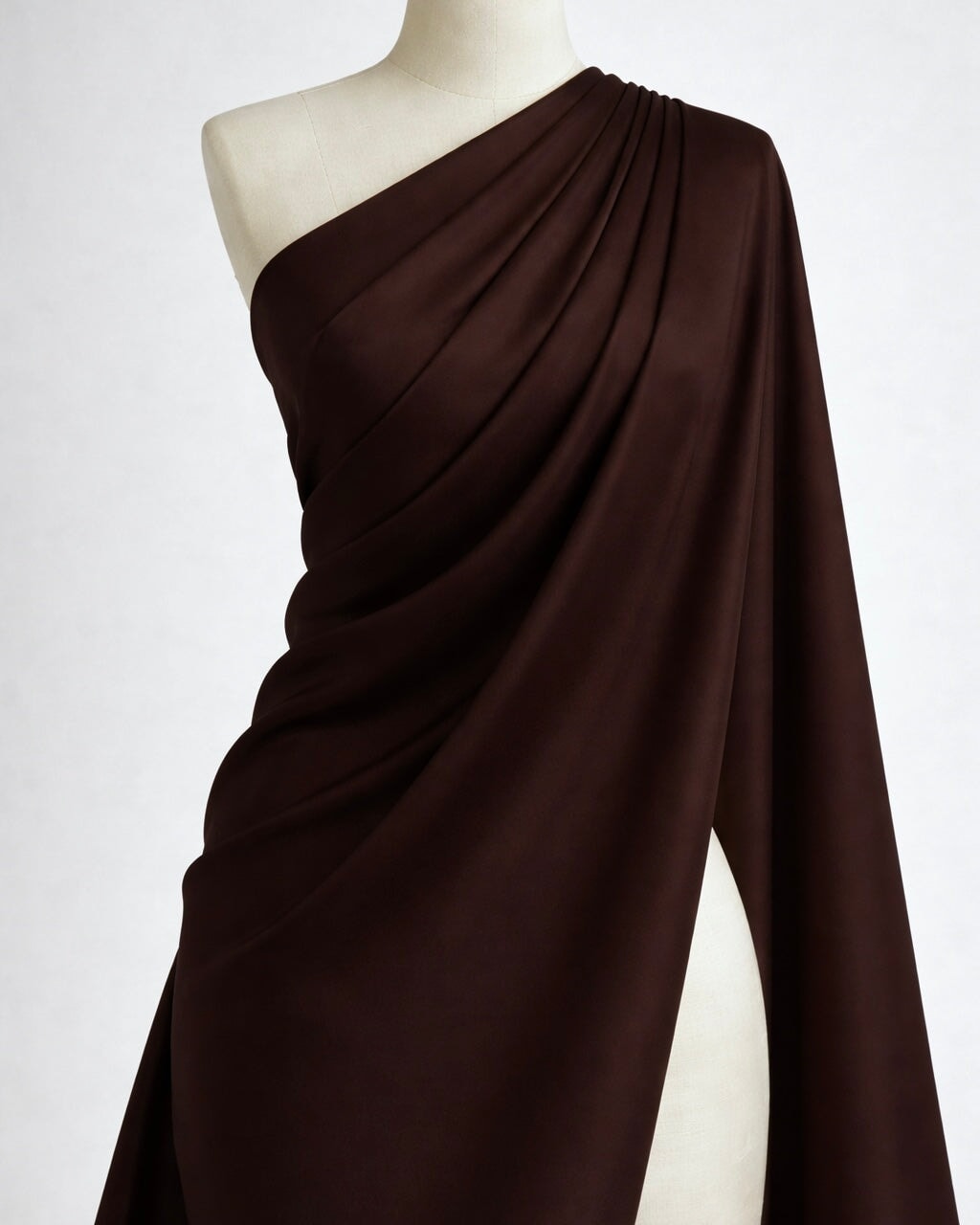 Pongee Essential Chocolate Brown Pongee Lining, Pongee Fabric by the Yard, Lightweight Lining Fabric, Dress Lining Fabric, Blazer Lining Fabric, Skirt Lining Fabric