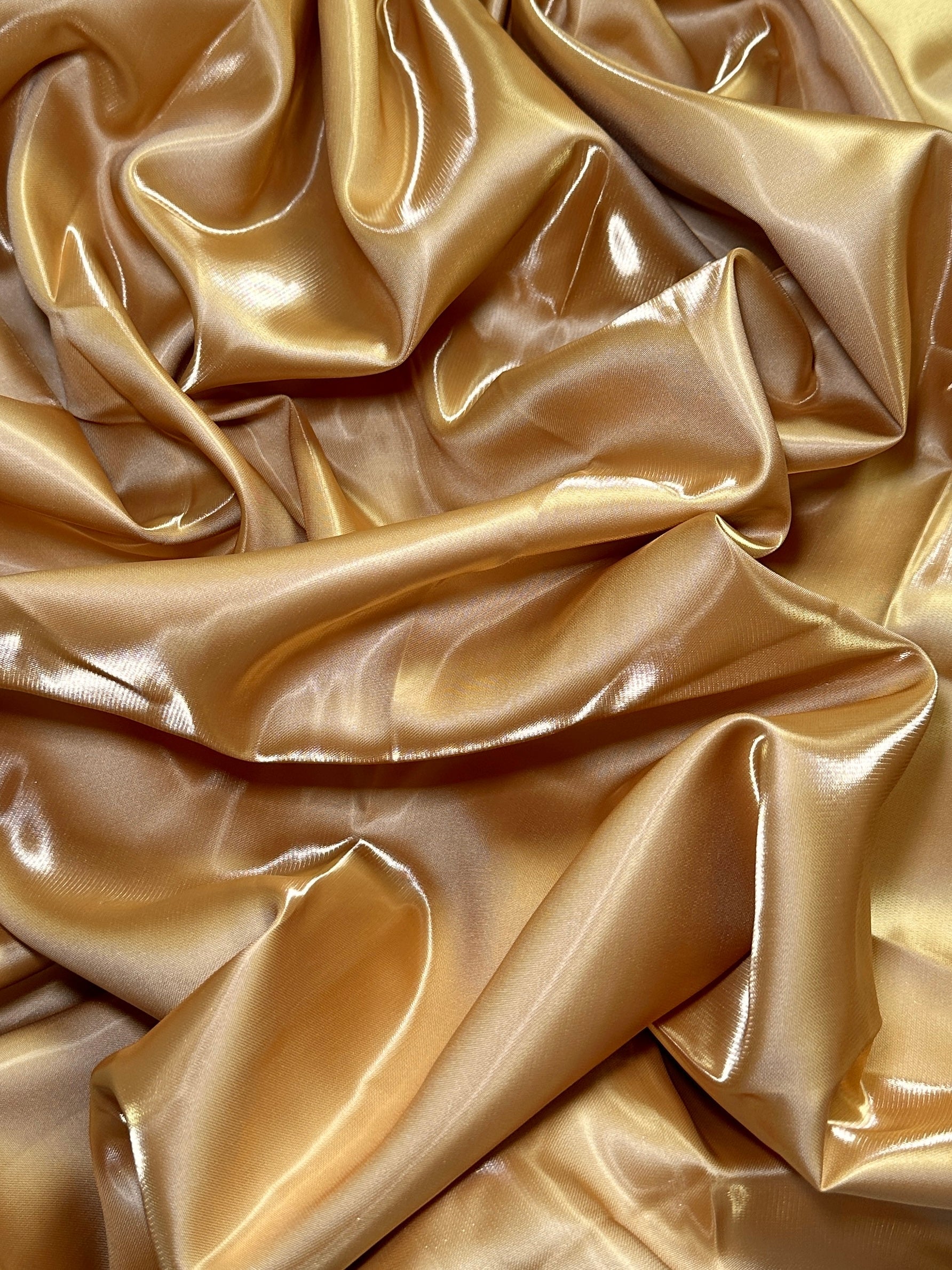 Gold Liquid Satin, Luxury Silky Satin, Liquid Bridal Satin, Silky Satin, Premium Stretch Bridal Satin, Satin for Bride, Satin for Women, Satin in Low Price, Cheap Satin, Satin on Sale