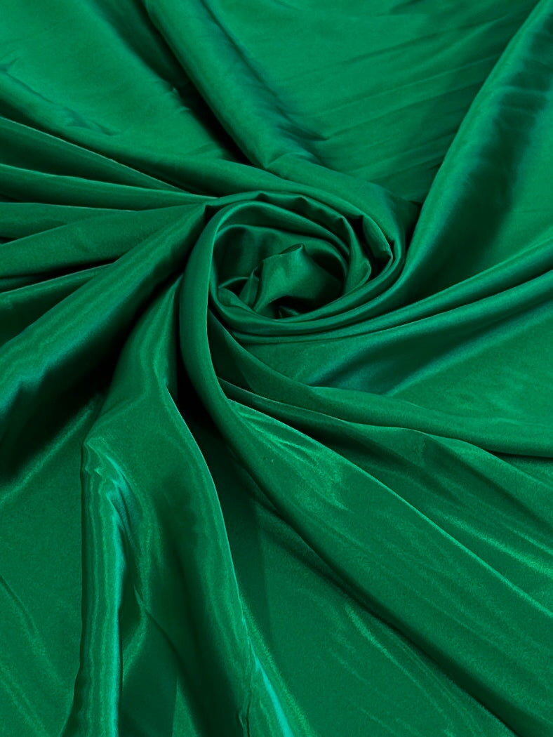 Kelly Green Luxury Silky Satin, Luxury Silky Satin, Silky Satin, Premium Stretch Crepe Back Satin, Satin for Bride, Satin for Women, Satin in Low Price, Cheap Satin, Satin on Sale