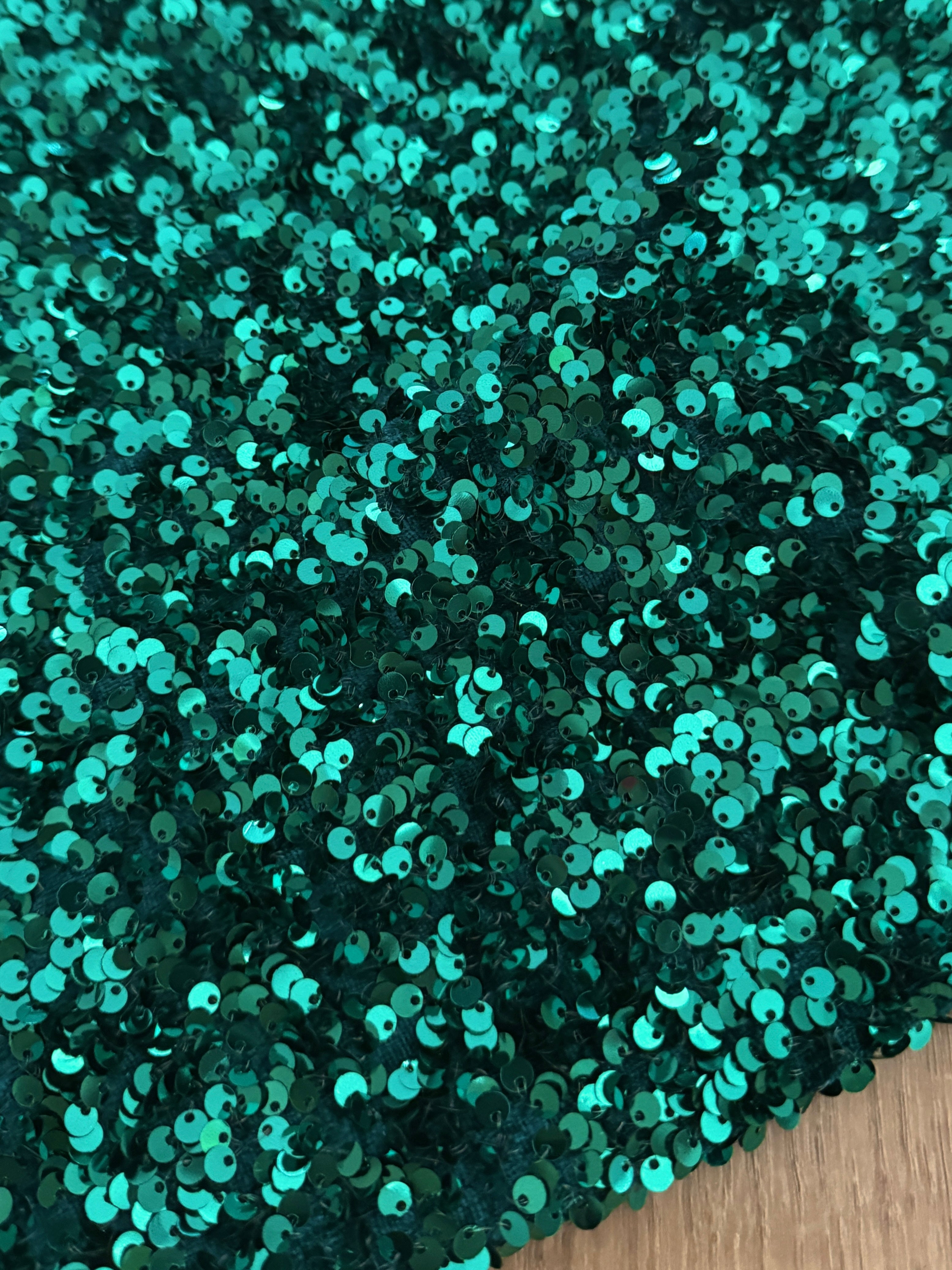 Teal Green Sequin on Velvet (Exclusive Color), Sequin on velvet, Sequin velvet for woman, Sequin velvet for bride, Sequin velvet on discount, Velvet fabric for dress