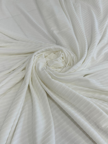 Ivory Rib Knit – KikiTextiles