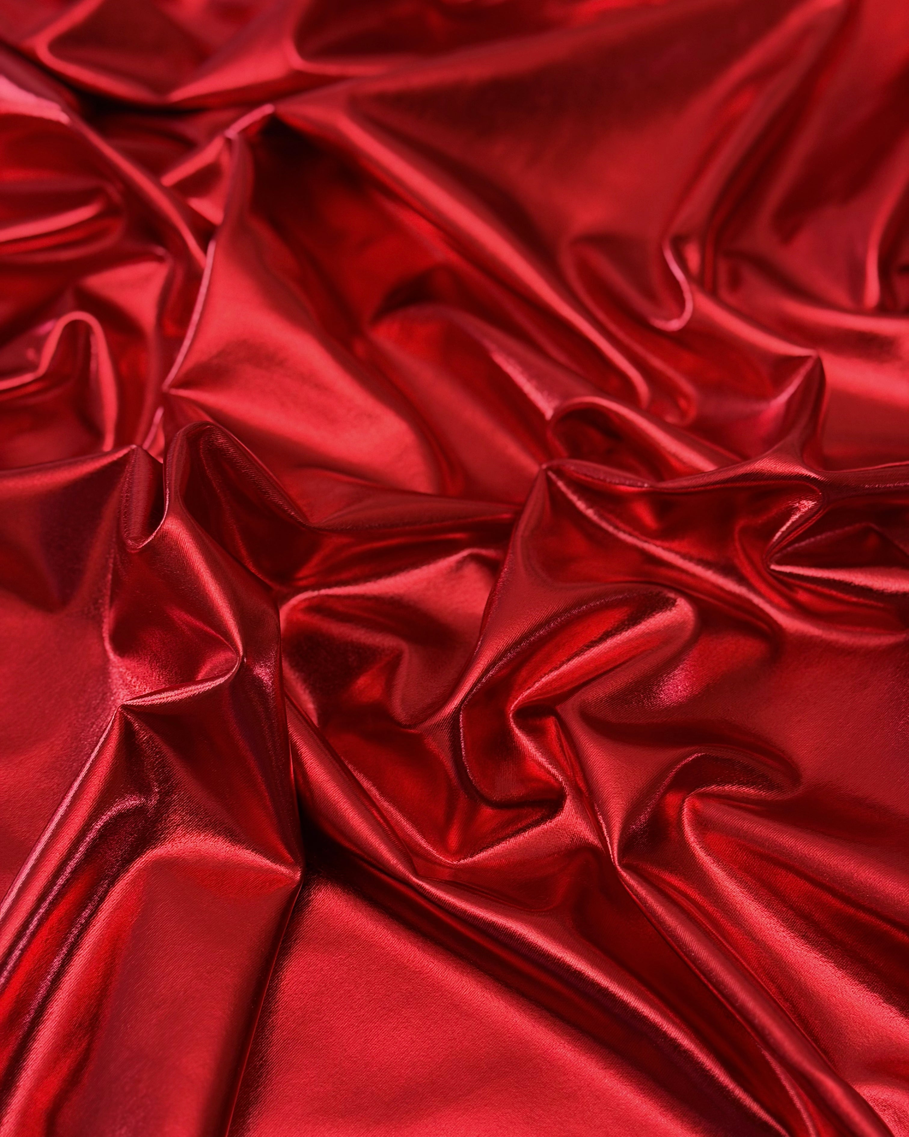 Red Havana Foiled Spandex, Foiled Spandex Fabric, Metallic Spandex Fabric, Shiny Spandex Fabric, Foil Stretch Fabric, Shimmer Fabric, Hologram Spandex