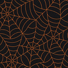 Black Orange Spider Web
