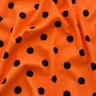 Black on Orange Polka Dot