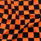 Orange Black 1" Checkered