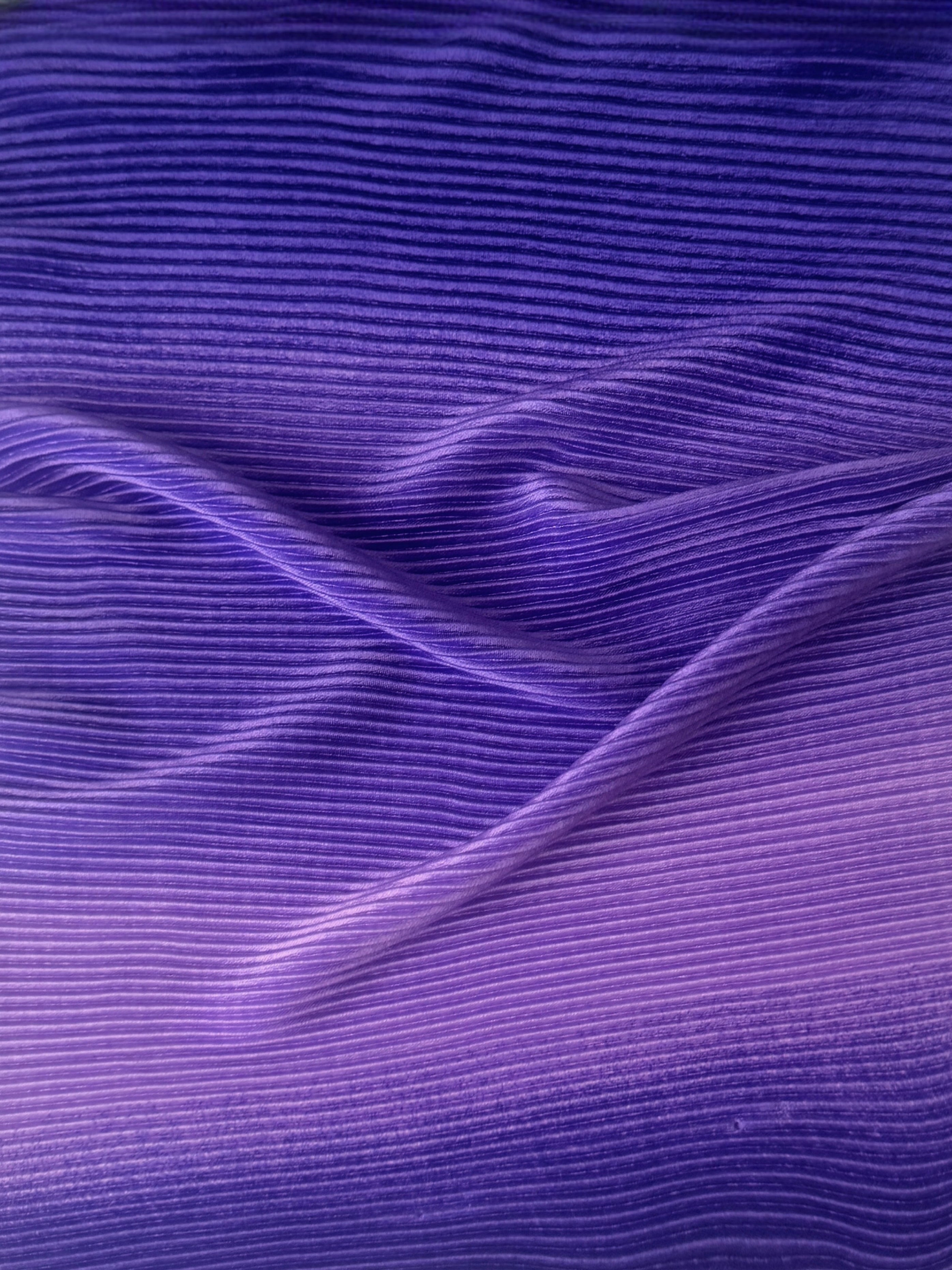 Purple Ombre Pleated Knit, purple pleated knit, purple pleated fabric, pleated spandex, spandex fabric, kiki textiles, sewing, purple textured knit