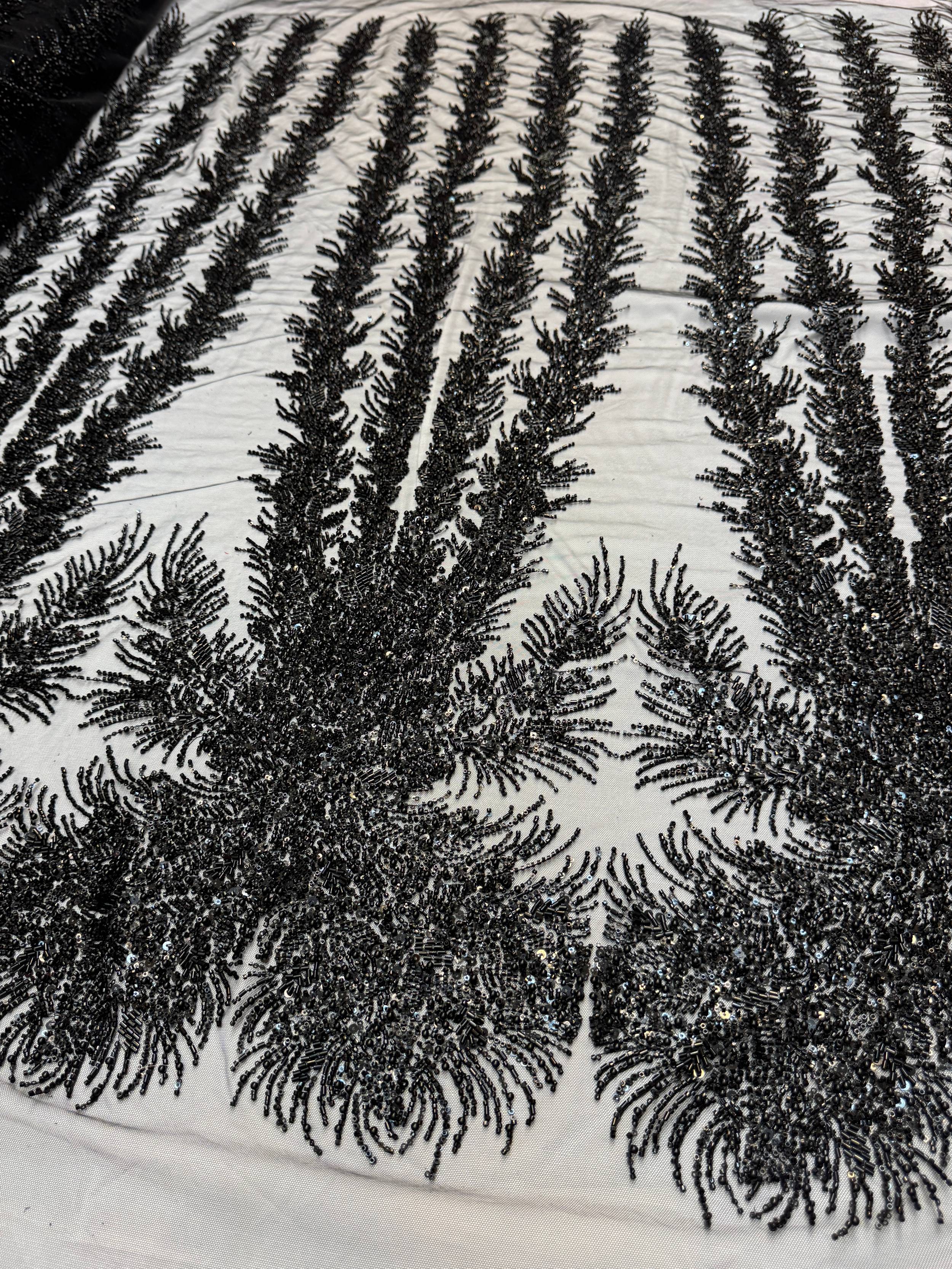 Fireworks Beaded Couture Lace