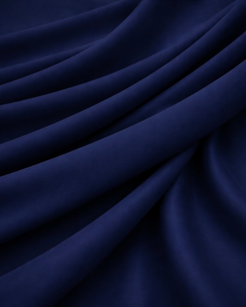 Premium Essential Navy Blue Pongee Lining, Pongee Fabric by the Yard, Lightweight Lining Fabric, Dress Lining Fabric, Blazer Lining Fabric, Skirt Lining Fabric