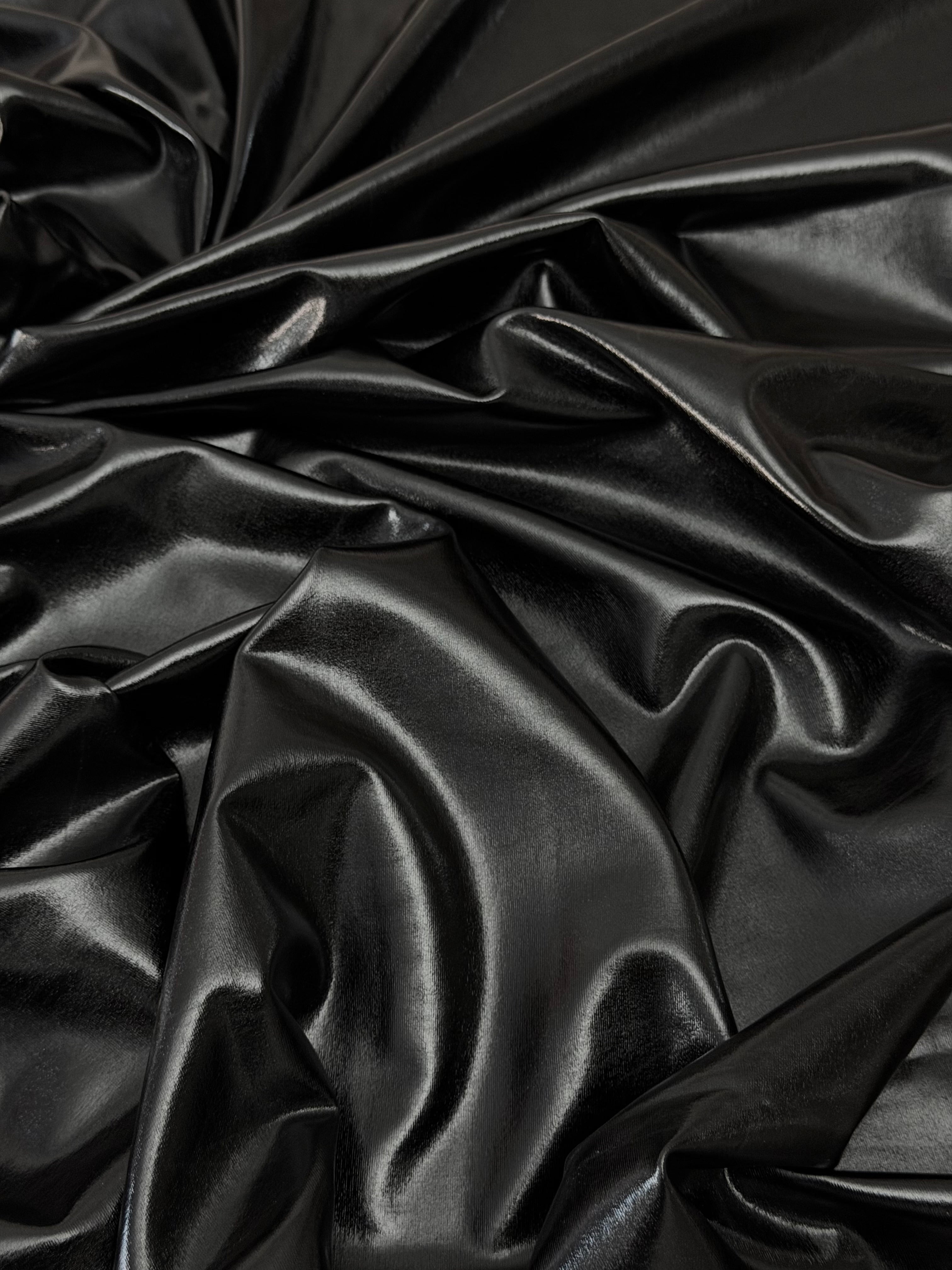 Black Havana Foiled Spandex, Foiled Spandex Fabric, Metallic Spandex Fabric, Shiny Spandex Fabric, Foil Stretch Fabric, Stretch Foil Fabric, Holographic Spandex
