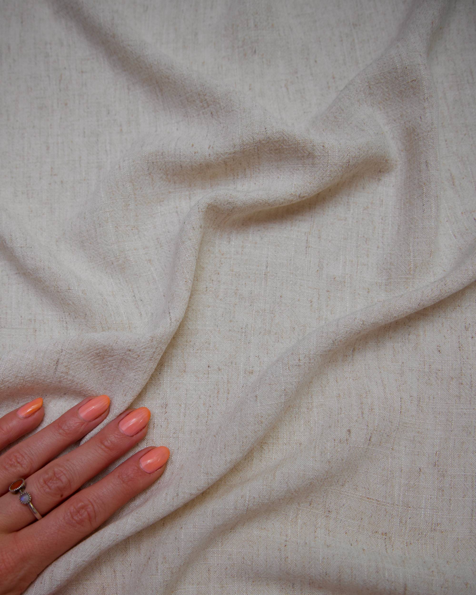 Oatmeal Washed Linen, Linen Blend Fabric, Rayon Linen Fabric, Soft Linen Fabric, Lightweight Linen Fabric, Breathable Linen Fabric, Washed Linen Blend, Linen Fabric by Yard