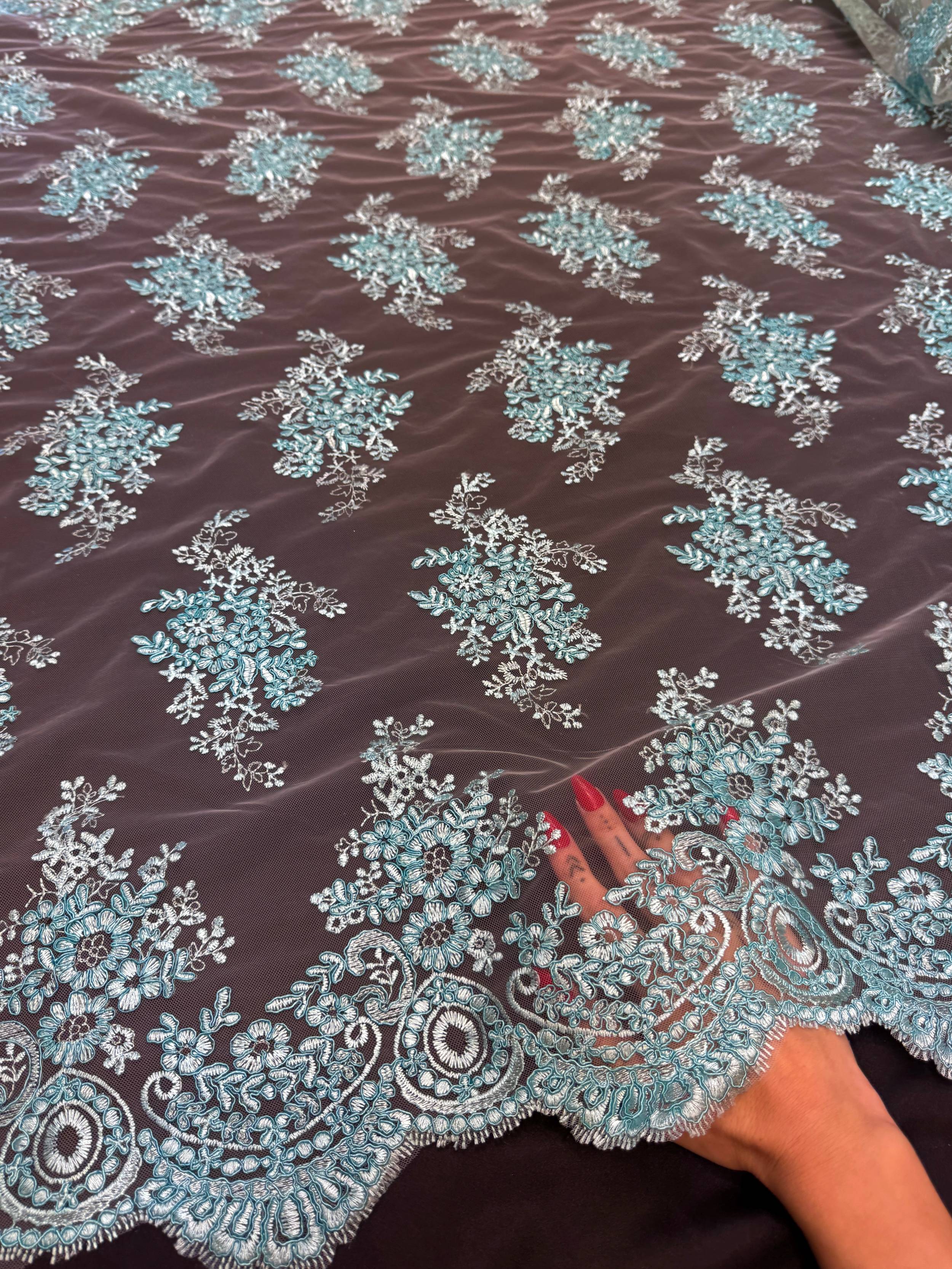 Fleur Scalloped Lace Mesh