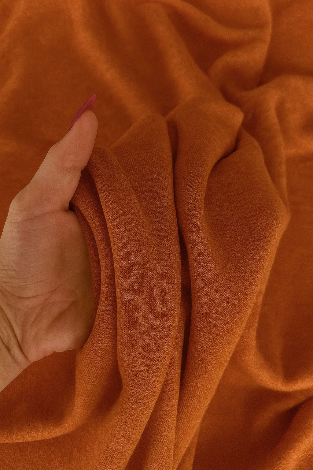 Burnt Orange Ultra Soft Faux Cashmere