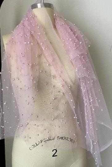Baby Pink Pearl Tulle