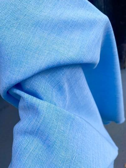 Baby Blue Poly Poplin