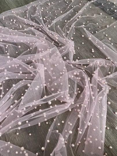 Baby Pink Pearl Tulle