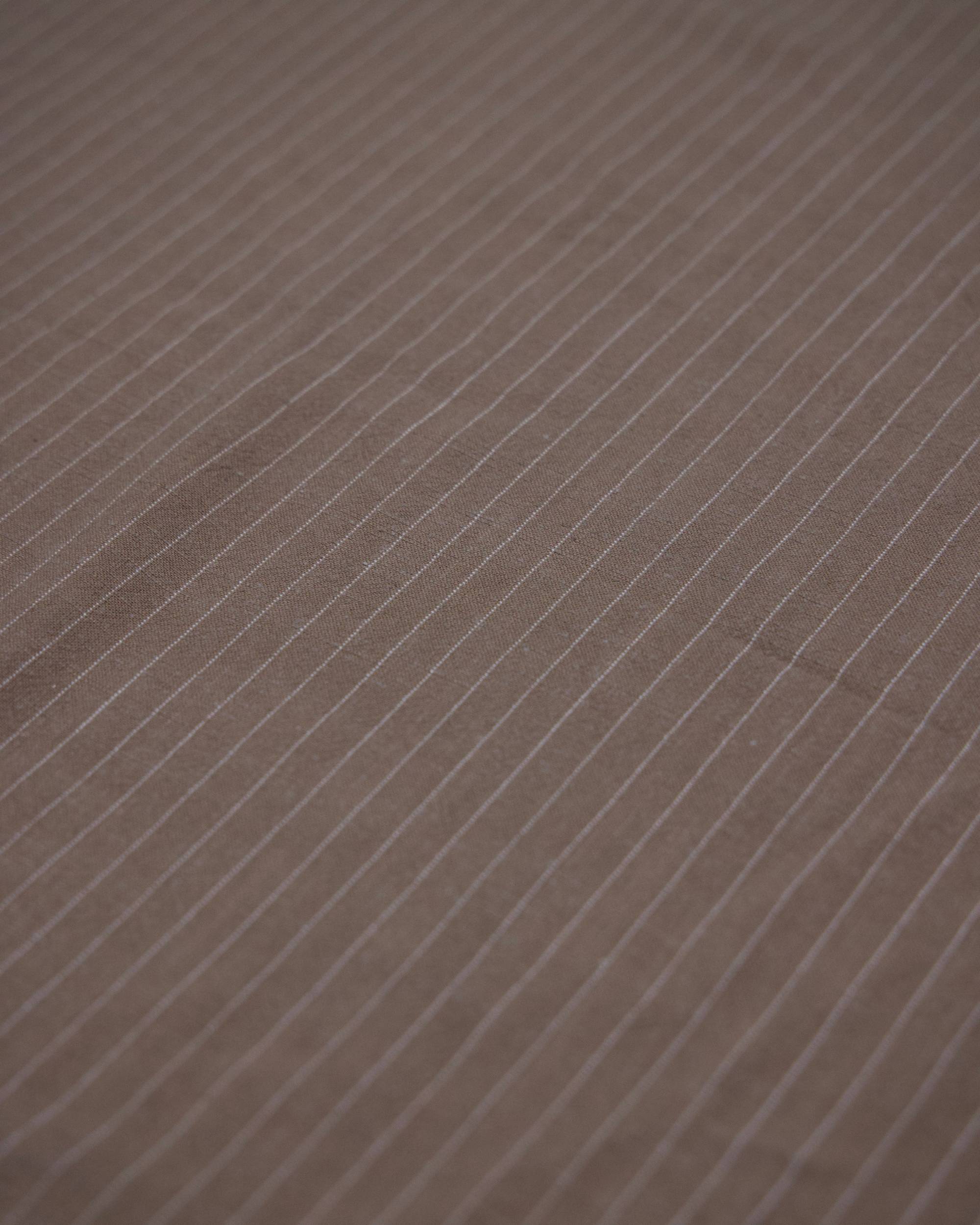 Tan Resort Pinstripe Linen Blend, Pinstripe Fabric, Resort Wear Fabric, Linen Rayon Blend, Striped Linen Fabric, Tailored Fabric, Lightweight Suiting Fabric, Breathable Linen Fabric