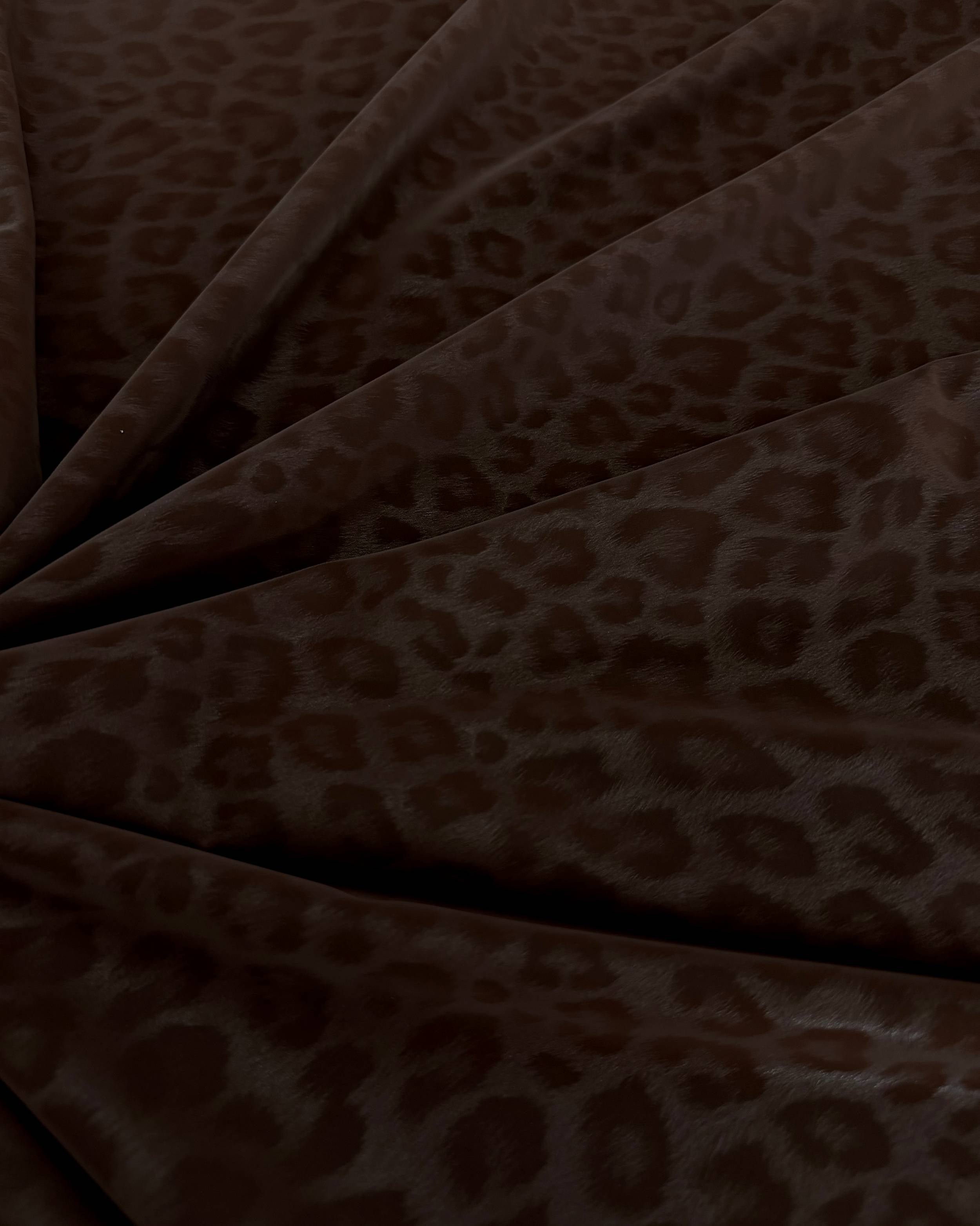 Brown Chocolate Cheetah Print Stretch Faux Leather, Leopard Print Leather, Stretch Faux Leather, Animal Print Fabric, Vegan Leather Fabric, Cheetah Print Fabric