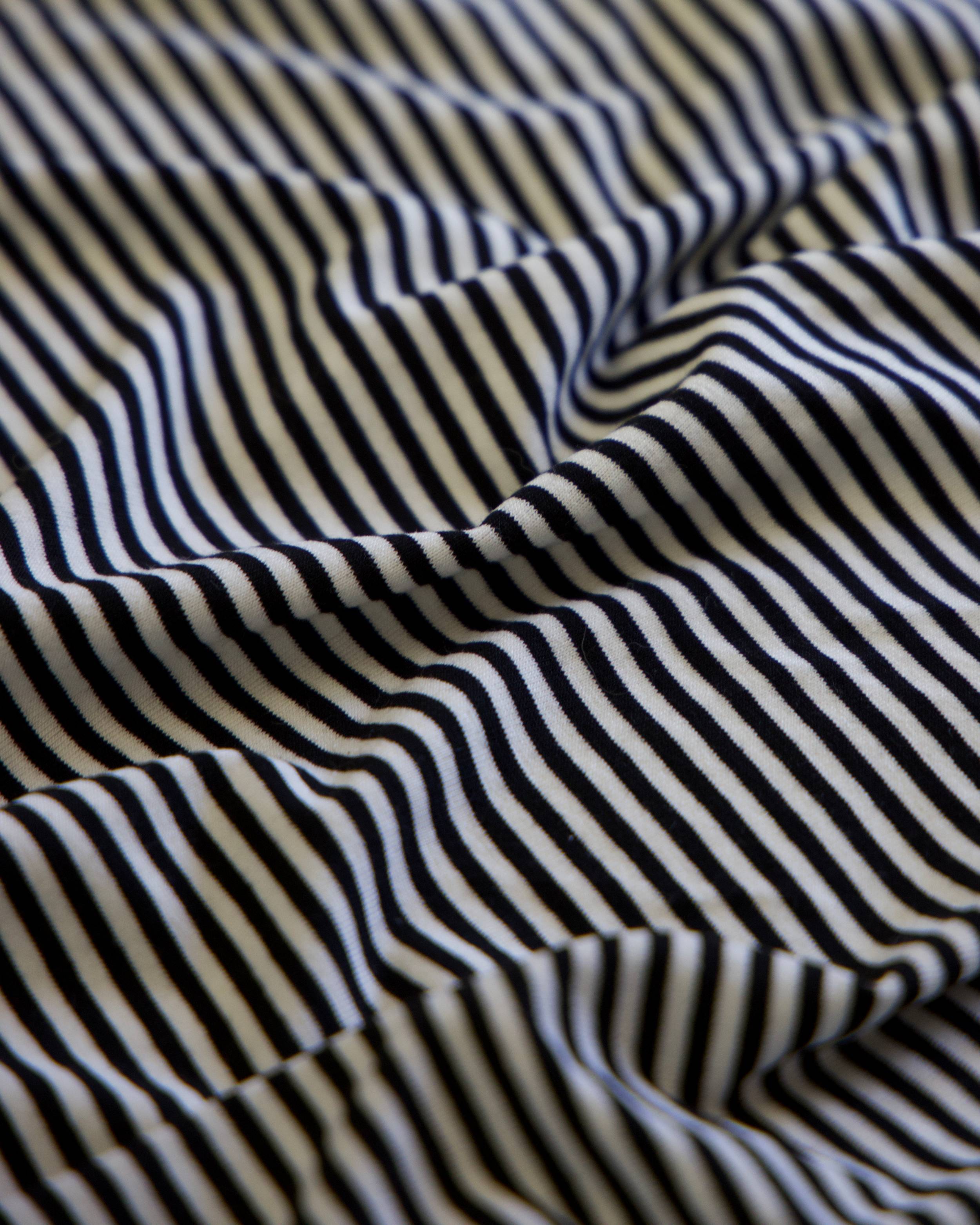 Black Everyday Stripe Jersey Knit, Striped Knit Fabric, Rayon Jersey Fabric, Stretch Jersey Knit, 4 Way Stretch Knit, Soft Jersey Fabric, Striped Apparel Fabric, Rayon Spandex Knit, Lightweight Jersey Fabric