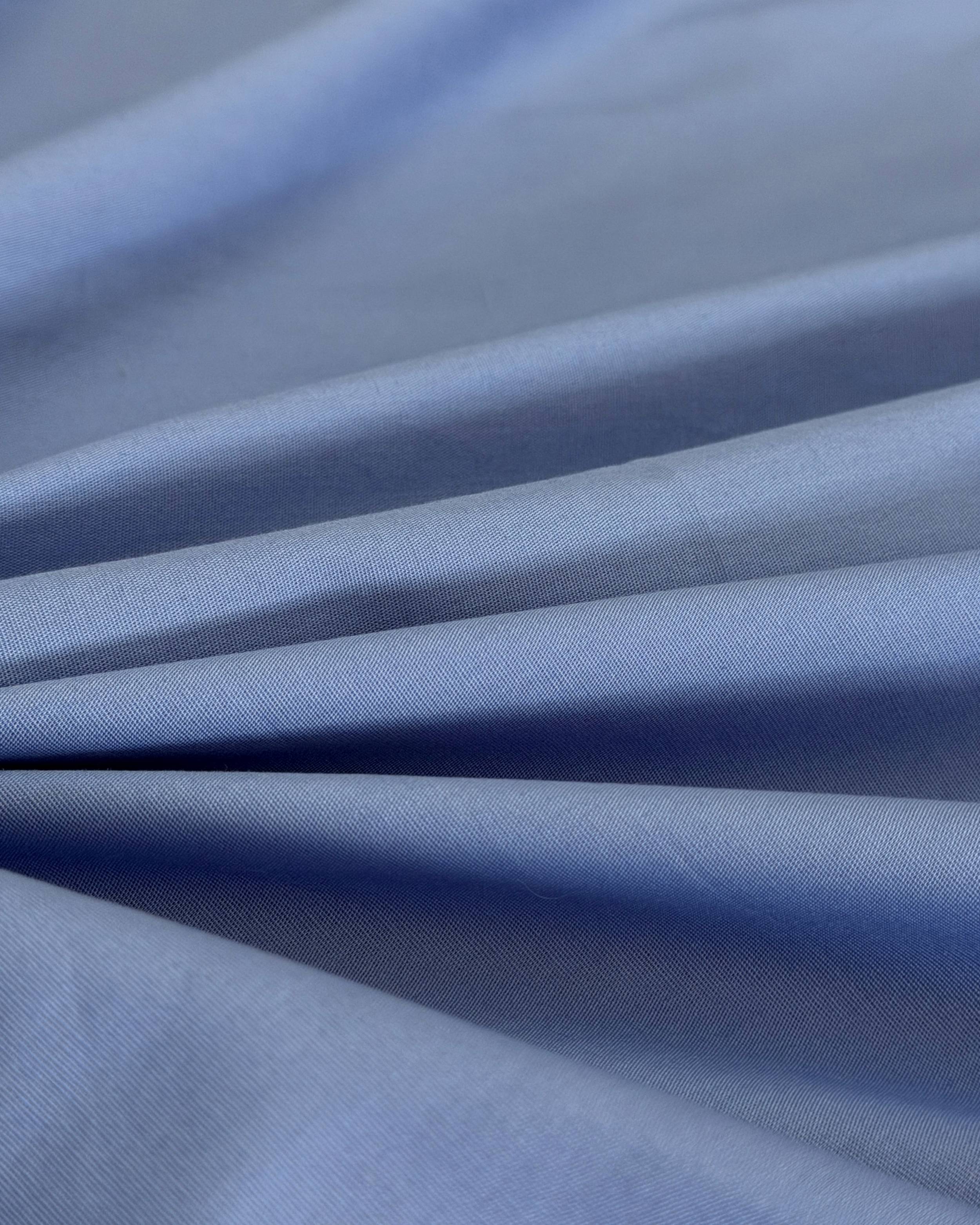 Cornflower Bare Soft Cotton, Cotton Spandex Fabric, Soft Cotton Fabric, Bare Soft Cotton, Stretch Cotton Fabric, Breathable Cotton Fabric, Lightweight Cotton Fabric