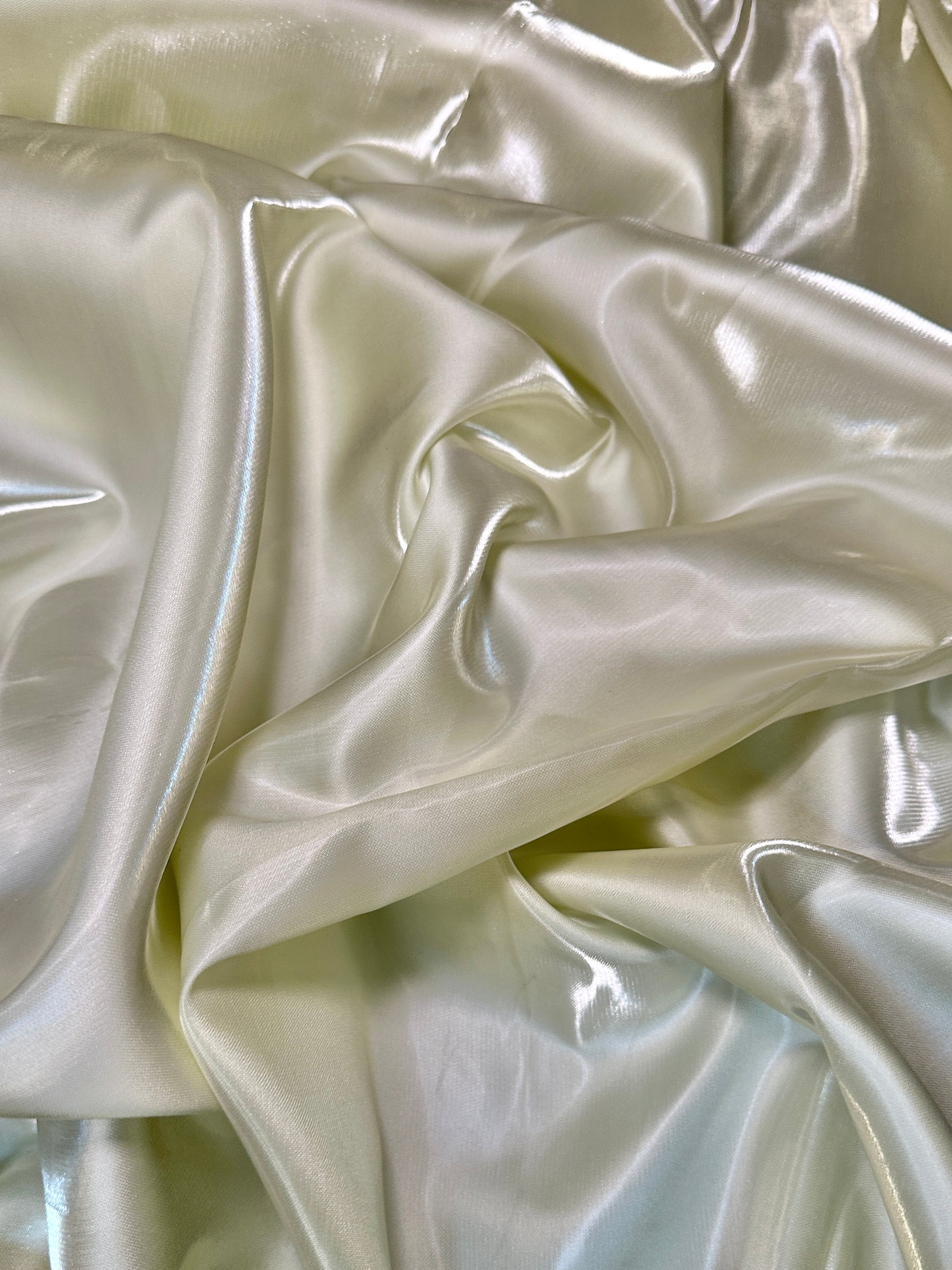 Ivory Pearl Liquid Bridal Satin, Luxury Silky Satin, Liquid Bridal Satin, Silky Satin, Premium Stretch Bridal Satin, Satin for Bride, Satin for Women, Satin in Low Price, Cheap Satin, Satin on Sale