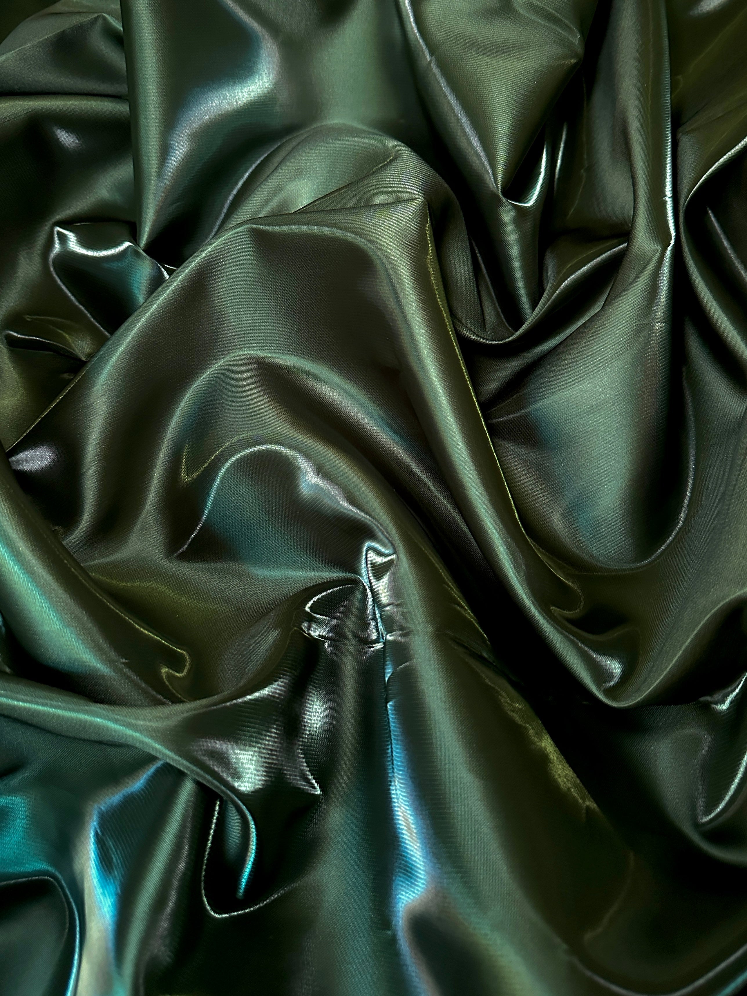 Olive Green Liquid Bridal Satin, Luxury Silky Satin, Liquid Bridal Satin, Silky Satin, Premium Stretch Bridal Satin, Satin for Bride, Satin for Women, Satin in Low Price, Cheap Satin, Satin on Sale