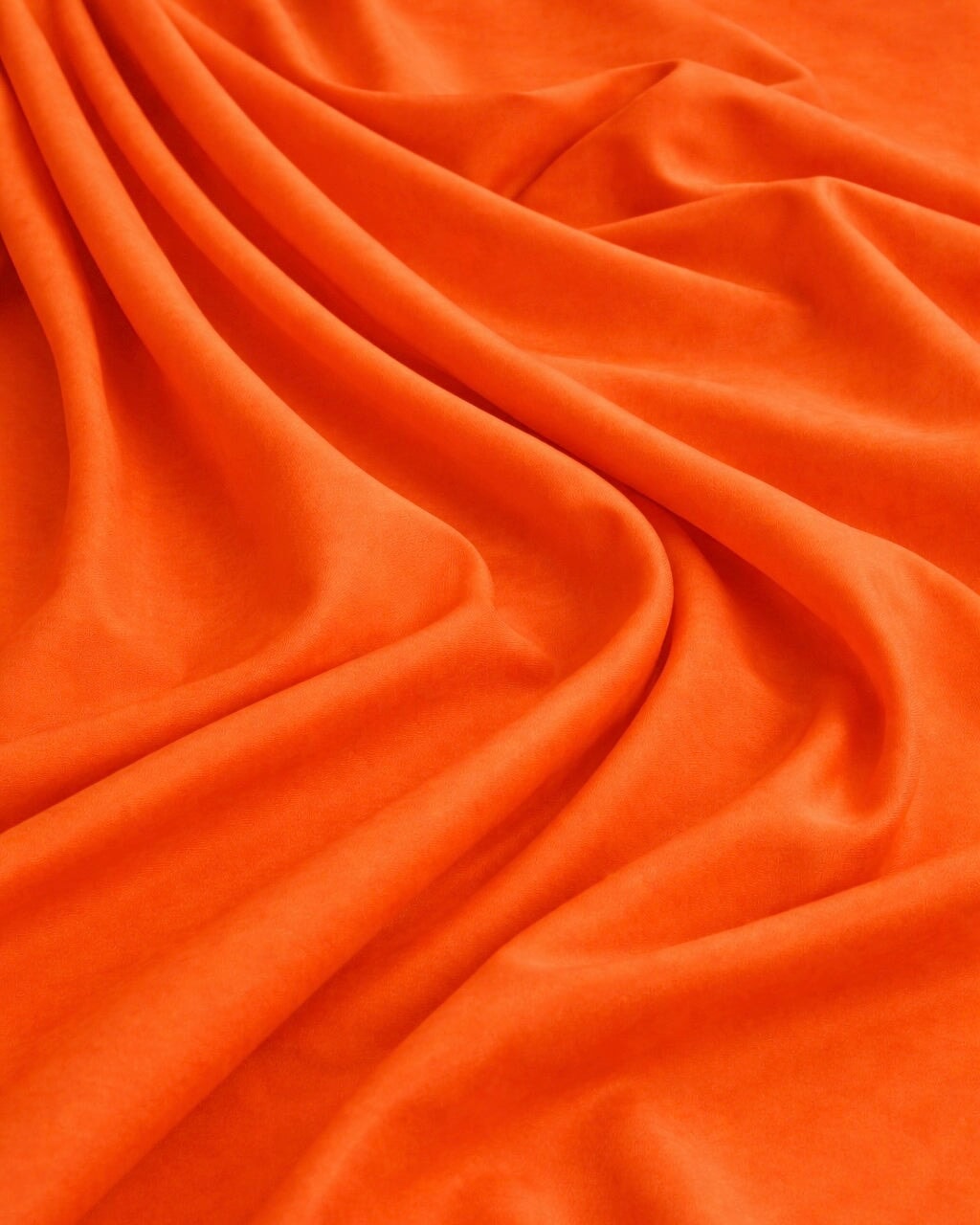 Premium Essential Orange Pongee Lining, Pongee Fabric by the Yard, Lightweight Lining Fabric, Dress Lining Fabric, Blazer Lining Fabric, Skirt Lining Fabric