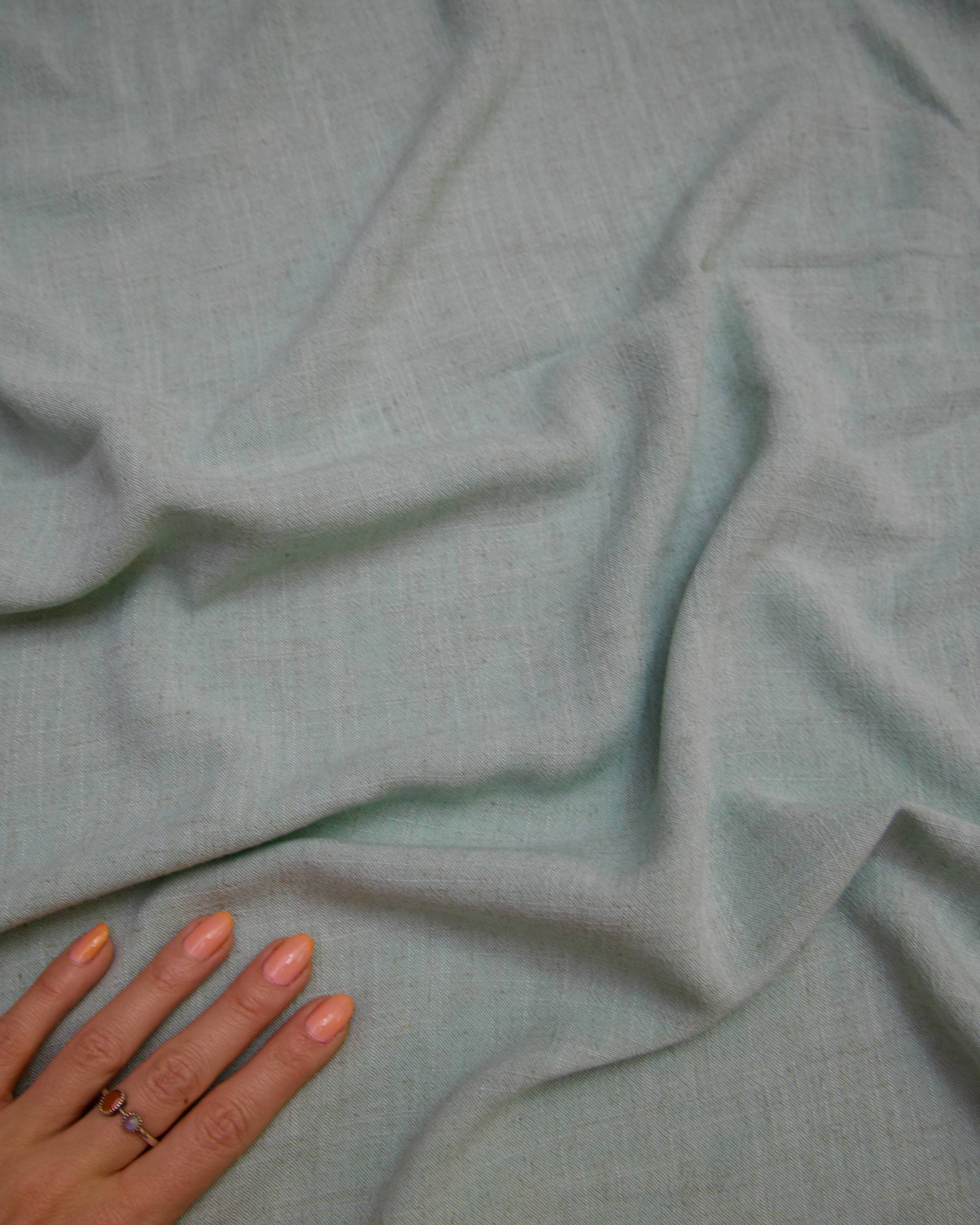 Sage Green Washed Linen, Linen Blend Fabric, Rayon Linen Fabric, Soft Linen Fabric, Lightweight Linen Fabric, Breathable Linen Fabric, Washed Linen Blend, Linen Fabric by Yard