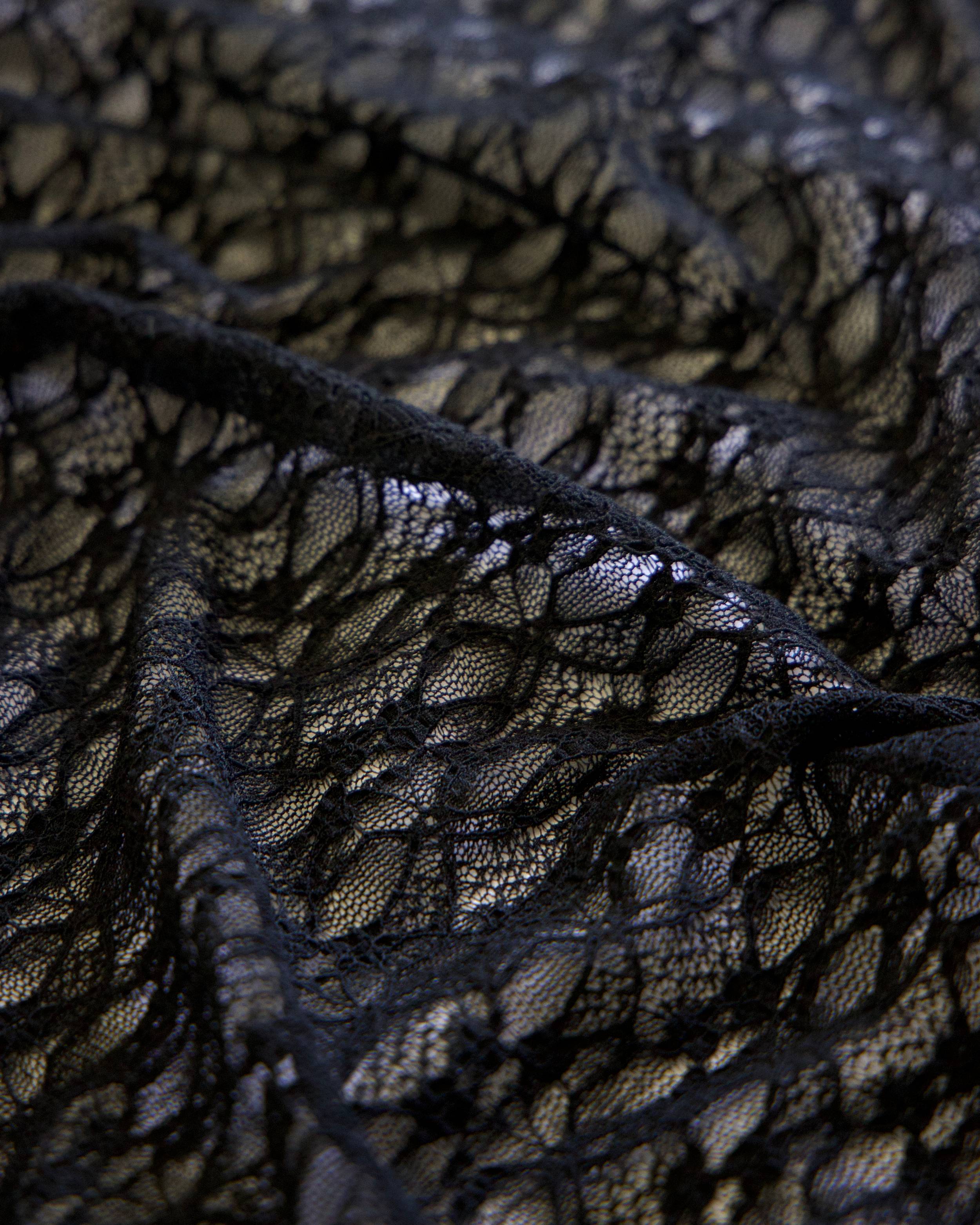 Black Whisper Vine Stretch Chantilly Lace Mesh, Chantilly Lace Mesh, Vine Lace Fabric, Stretch Lace Fabric, Floral Lace Mesh, Sheer Lace Fabric, Botanical Lace Fabric
