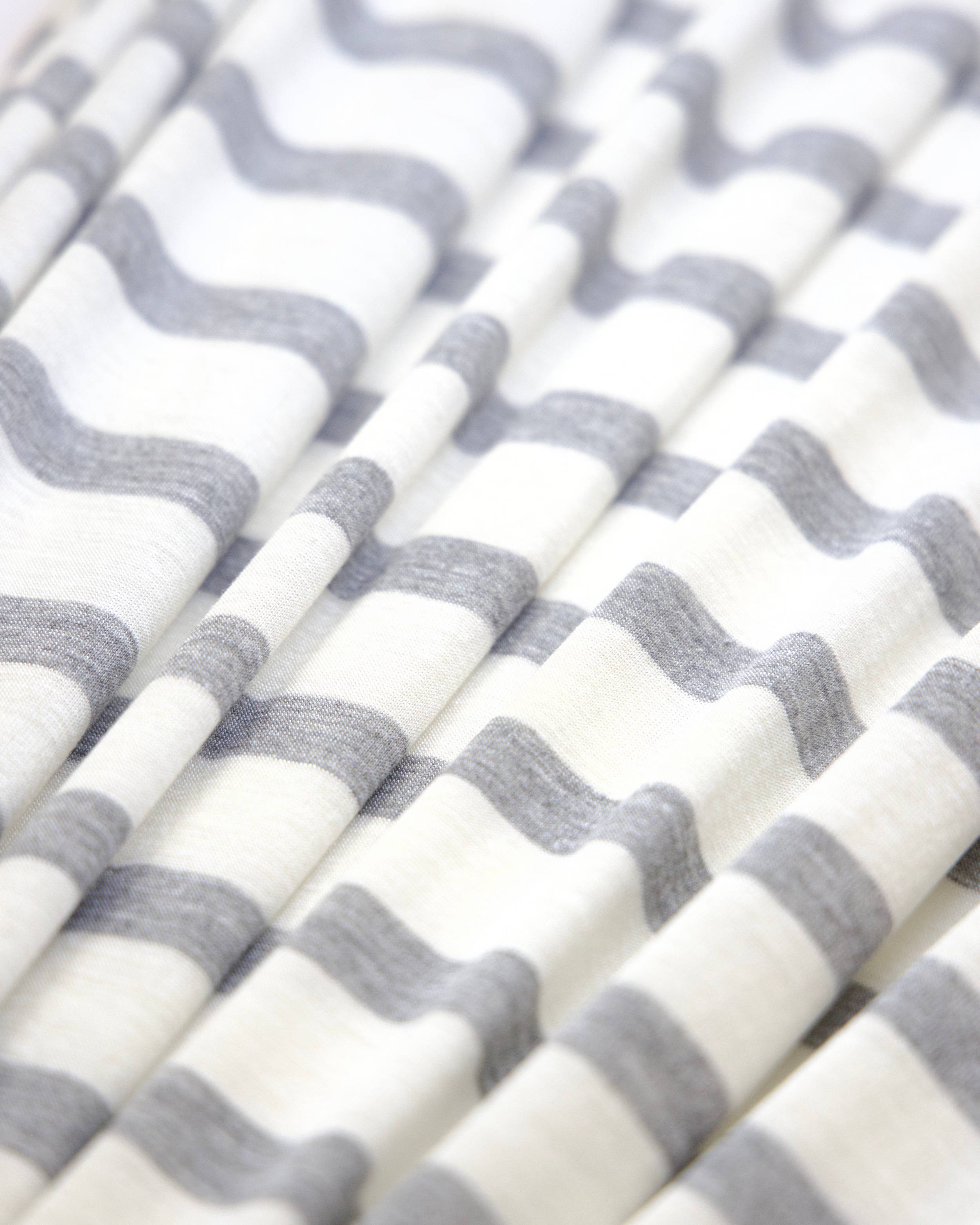 White Gray Everyday Fine Rayon Stripe Jersey Knit, Striped Jersey Fabric, Rayon Spandex Knit, Stretch Stripe Fabric, 4 Way Stretch Knit, Soft Stripe Jersey