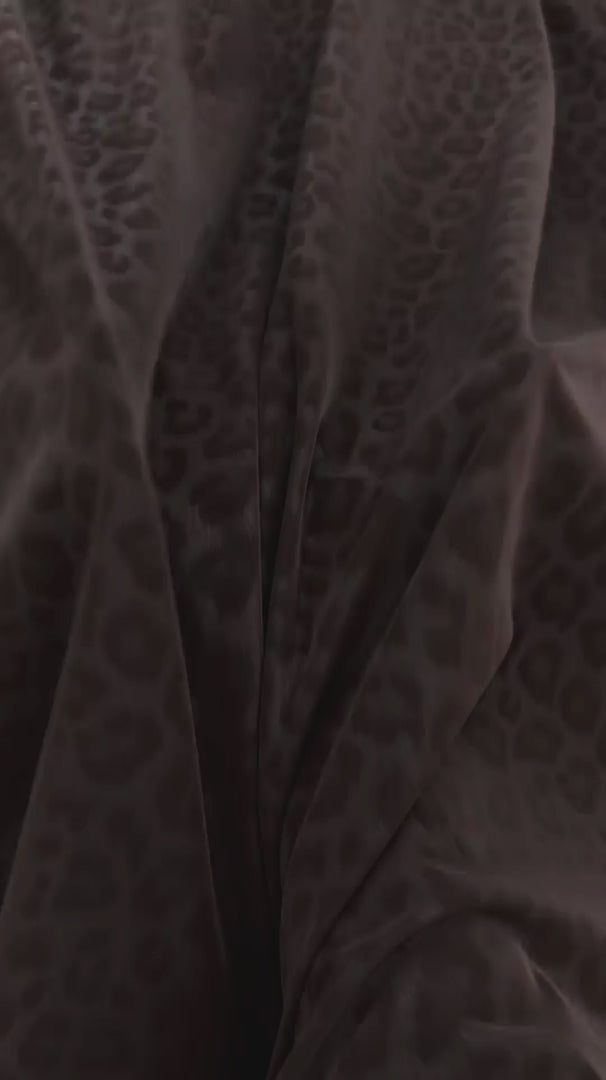 Brown Chocolate Cheetah Print Stretch Faux Leather, Leopard Print Leather, Stretch Faux Leather, Animal Print Fabric, Vegan Leather Fabric, Cheetah Print Fabric