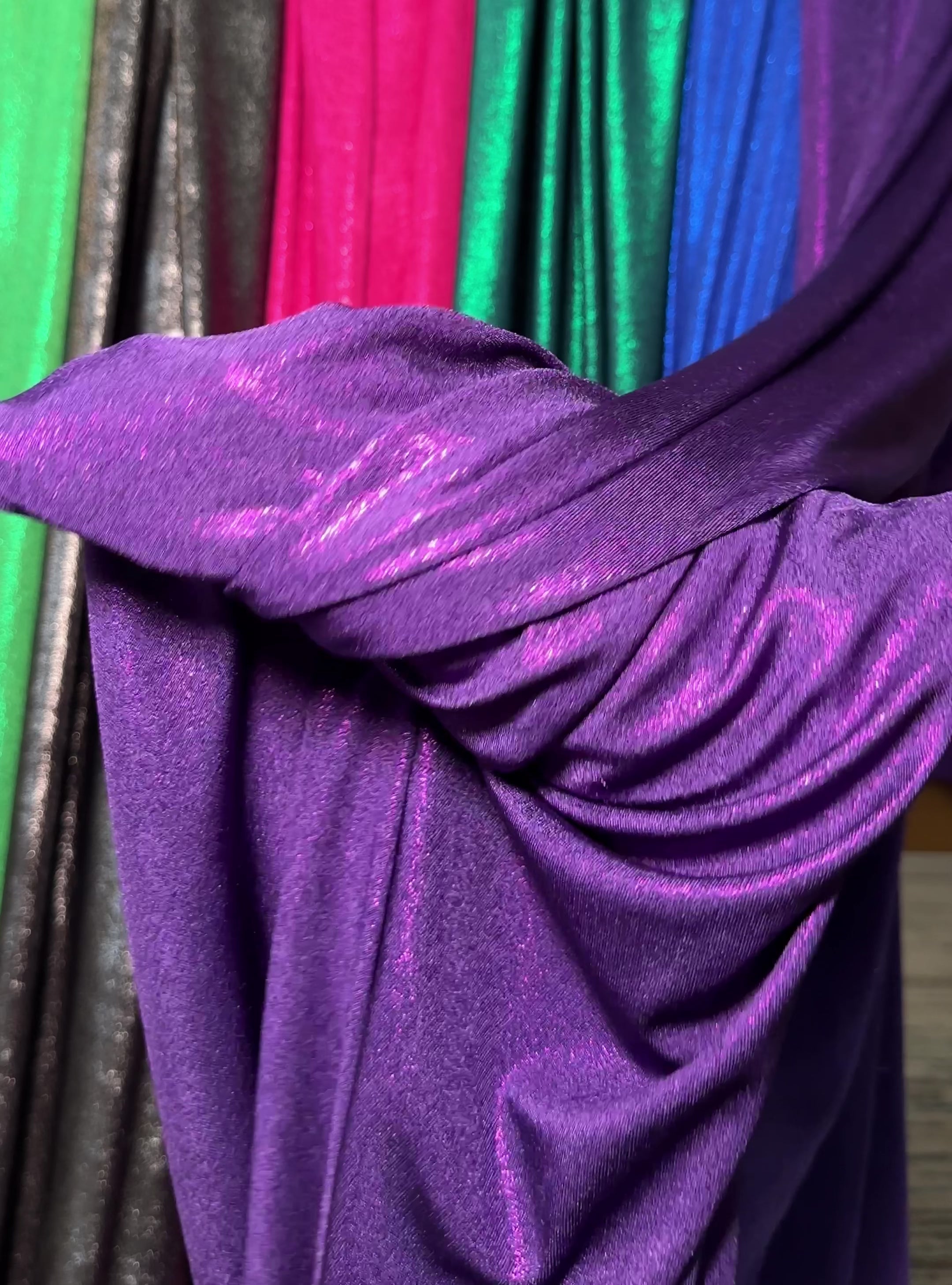 Purple Slinky Foiled Jersey