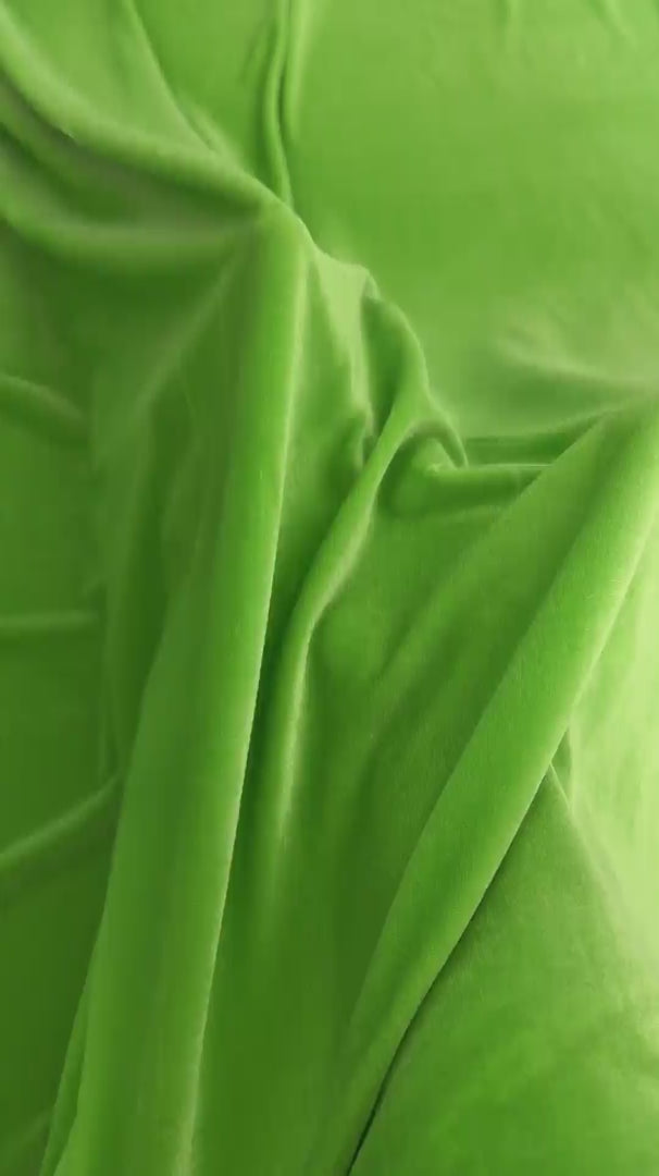 Neon Green Stretch Velvet, Stretch Velvet Material, Stretch Velvet Fabric, Velour Fabric Sale, Velvet Fabric Online, Stretch Velvet Spandex, Plush Velvet