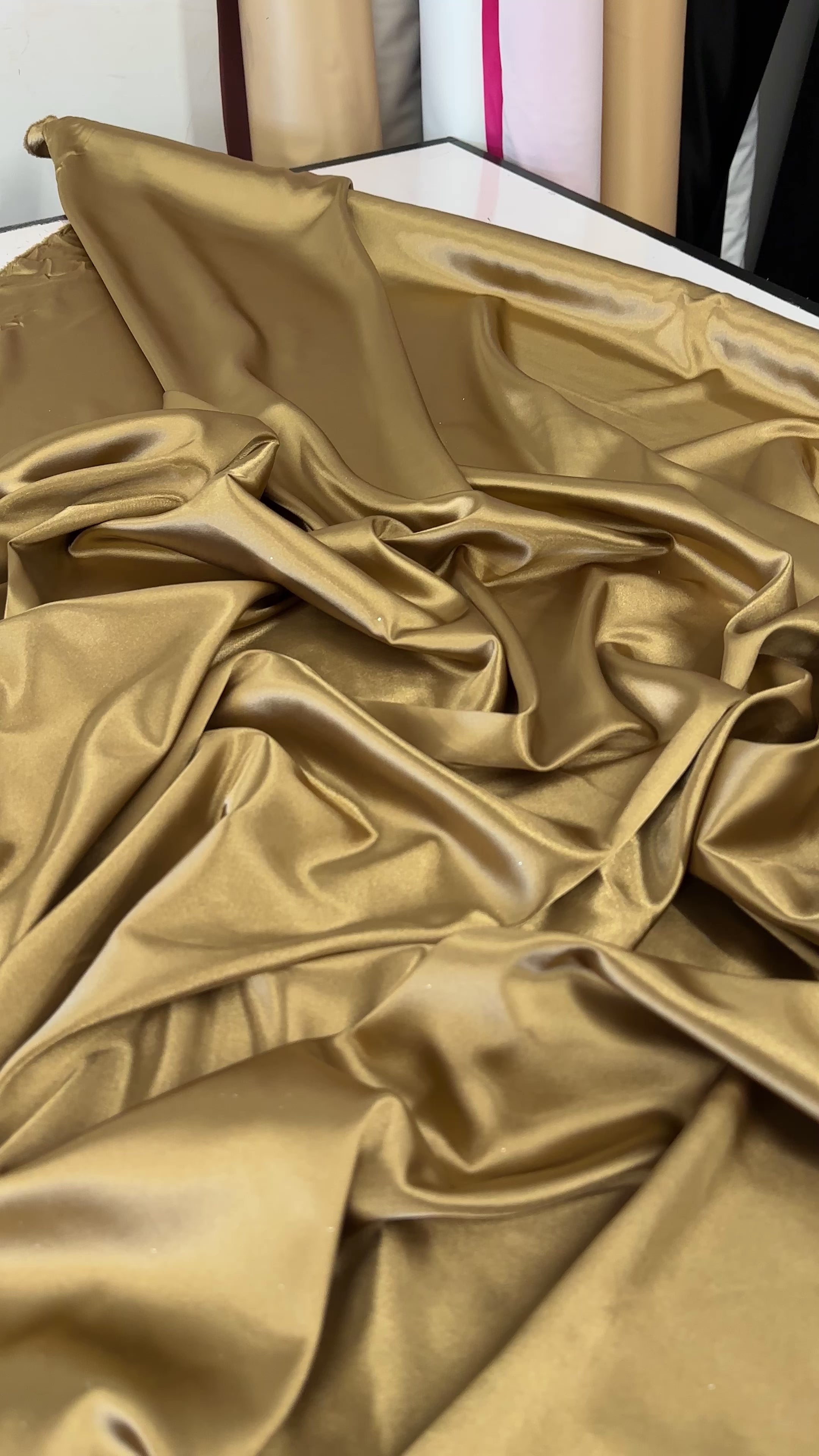 Bright Gold Sequin on Velvet