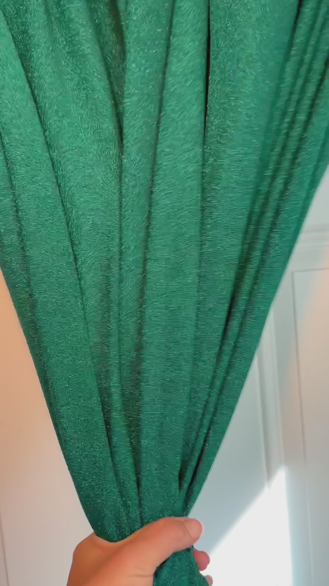 Green Spandex Lurex Knit