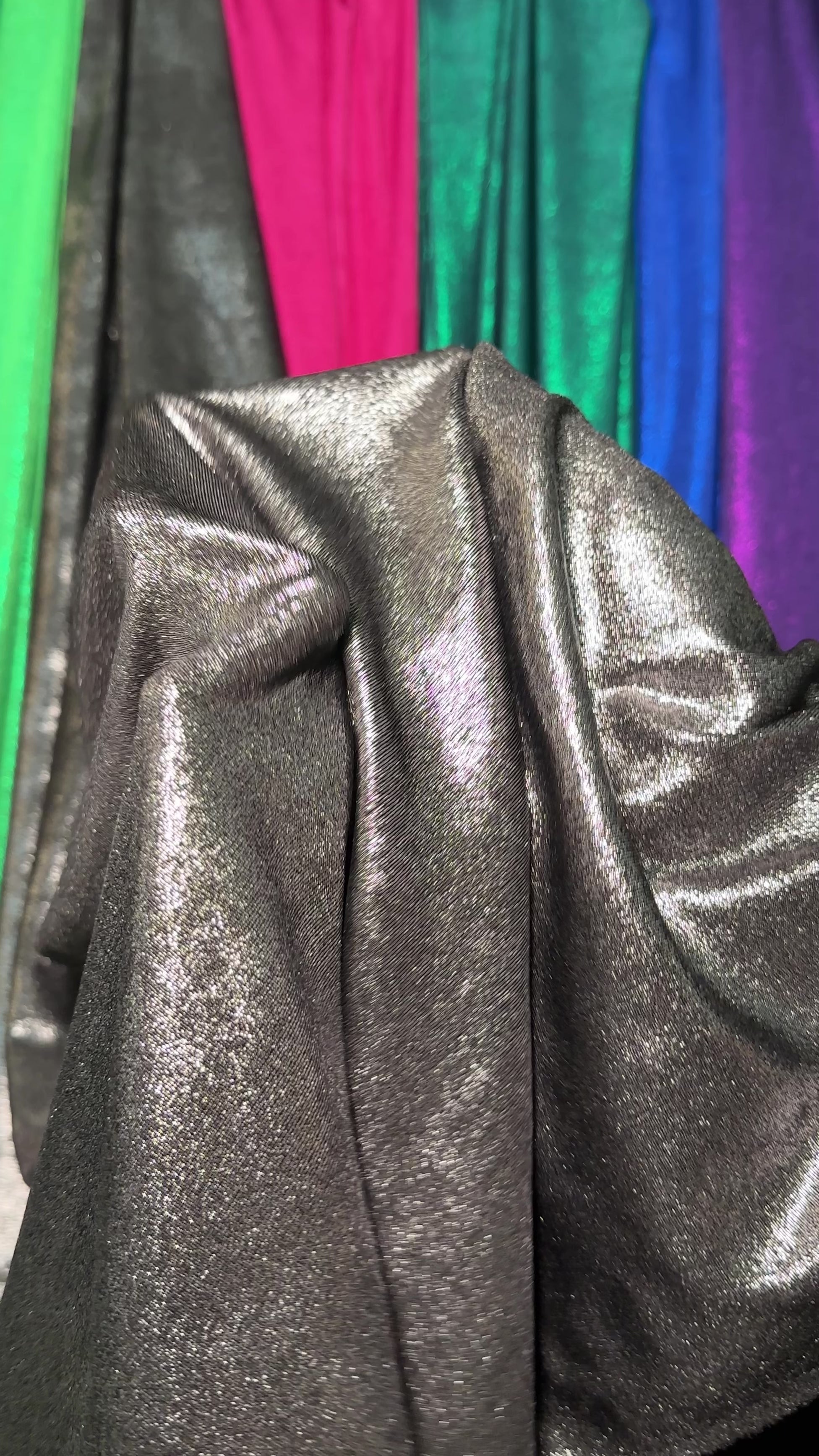 gunmetal slinky foiled jersey, silver red foiled jersey, dark silver foiled jersey, gray foiled jersey, foiled jersey for woman, foiled jersey on sale, foiled jersey on discount, best quality foiled jersey