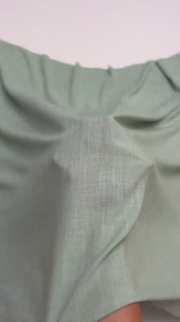 Sage Green Washed Linen, Linen Blend Fabric, Rayon Linen Fabric, Soft Linen Fabric, Lightweight Linen Fabric, Breathable Linen Fabric, Washed Linen Blend, Linen Fabric by Yard