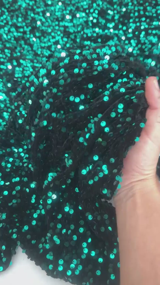 Jade Green Sequins Velvet, Stretch Sequin Mesh, Stretch Sequin velvet for woman, Stretch Sequin velvet for bride, Stretch Sequin velvet on discount, Stretch Sequin velvet online