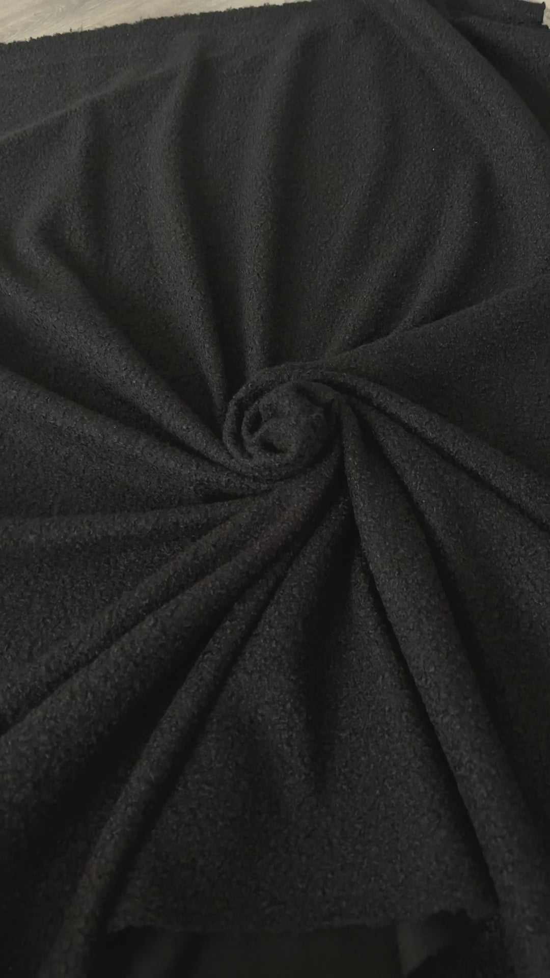 Black Premium Lamb Faux Wool – KikiTextiles