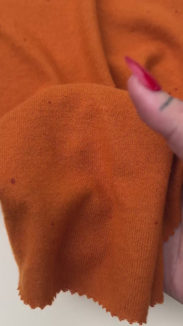 Burnt Orange Buttery Spandex Faux Cashmere Knit, Synthetic Cashmere Knit, Soft Sweater Knit Fabric, Cozy Faux Cashmere, Cashmere Feel Fabric, Winter Knit Material, Plush Knit Textile