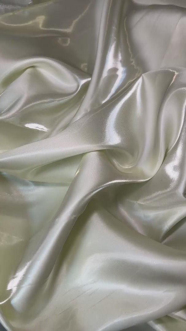 Ivory Pearl Liquid Bridal Satin, Luxury Silky Satin, Liquid Bridal Satin, Silky Satin, Premium Stretch Bridal Satin, Satin for Bride, Satin for Women, Satin in Low Price, Cheap Satin, Satin on Sale