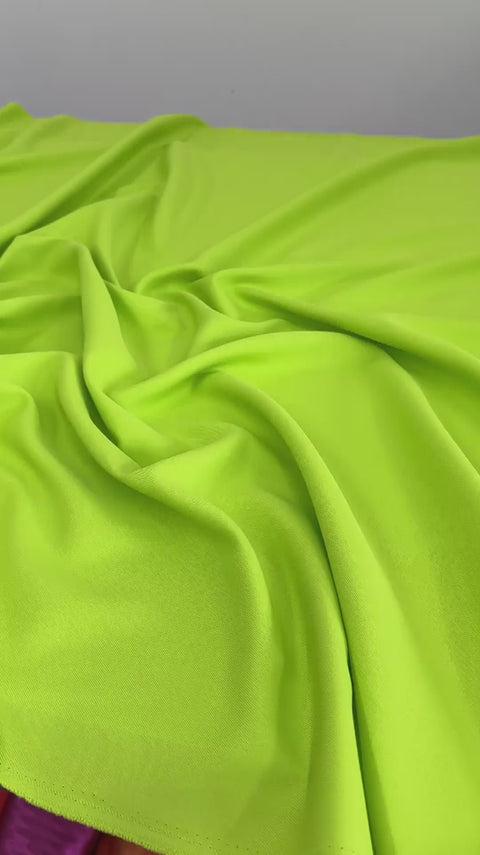 Deluxe Lime Green Gabardine – KikiTextiles