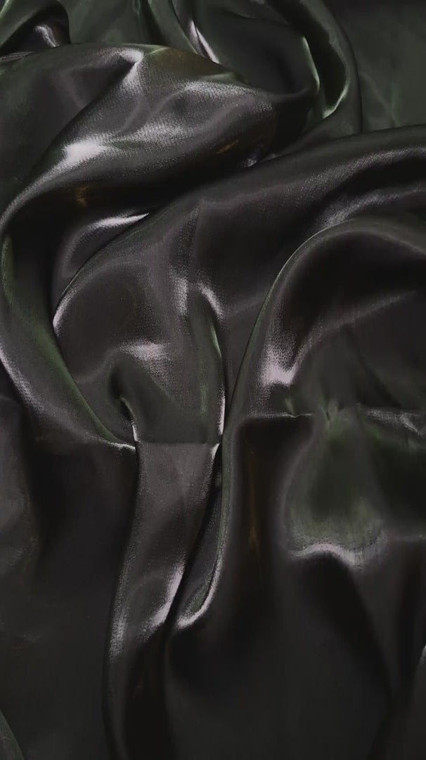 Black Water Liquid Shimmery Chiffon, Premium Glittery Chiffon, Wet Chiffon, Shimmery Chiffon, Fancy fabric, Luxurious liquid fabric, Chiffon for women
