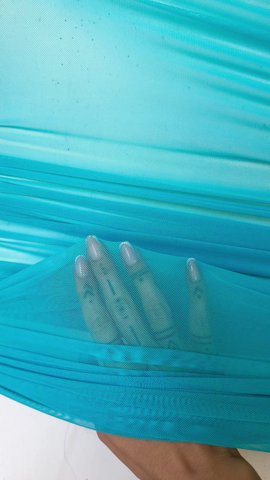 turquoise 4way stretch power mesh, blue power mesh, light blue power mesh, sky blue power mesh