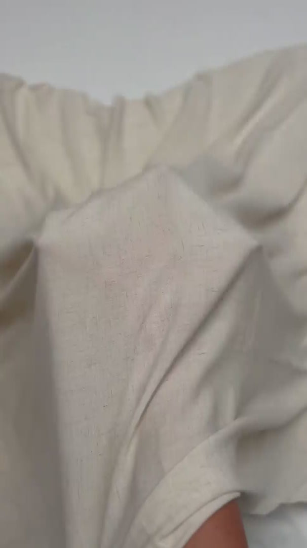 Cream Soft Washed Linen, Washed Linen Fabric, Soft Linen Fabric, Linen Blend Fabric, Rayon Linen Fabric, Lightweight Linen Fabric, Breathable Linen Fabric, Washed Linen Blend