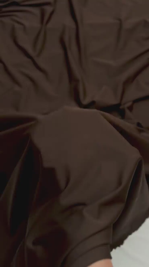 Brown Chocolate Butter Sculpt Spandex, Butter Soft Spandex, Sculpting Spandex Fabric, Stretch Spandex Fabric, Spandex Fabric, Buttery Soft Fabric, Nylon Spandex Fabric