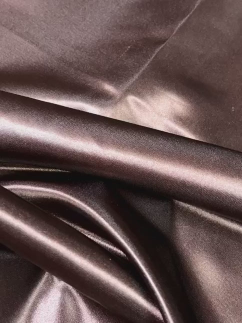 Brown Duchesse Satin