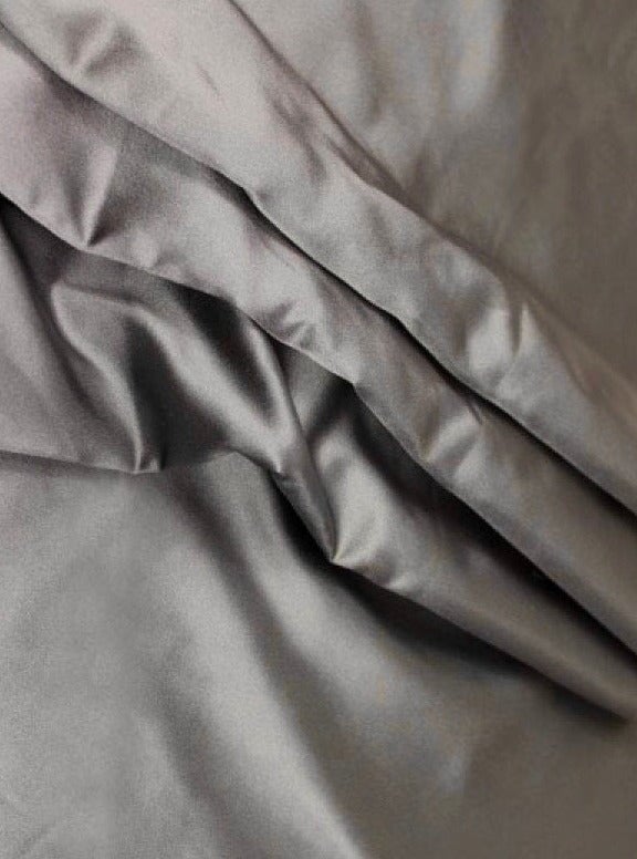 Dark Grey Duchesse Satin Fabric, Grey Bridal Shiny Satin by yard, Silver Heavy Satin Fabric for Wedding Dress, grey gown, light grey satin, dark grey satin, satin for woman, premium satin, buy satin online, best quality satin, discounted satin, cheap satin