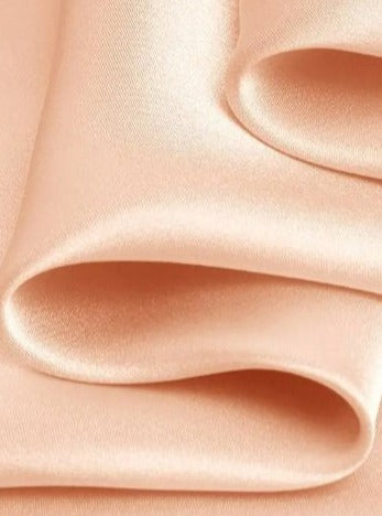 peach Silky Stretch Satin, dark peach Silky Stretch Satin, light peach Silky Stretch Satin, stretch Satin, Silky Stretch Satin for woman, Silky Stretch Satin for bride, Silky Stretch Satin in low price, premium Silky Stretch Satin